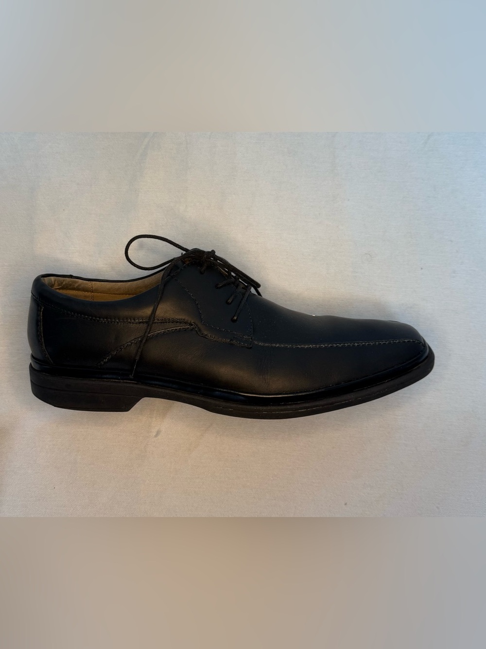 Florsheim Black Leather Derby Lace-Up Shoes